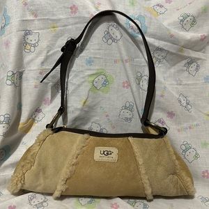 UGG Australia tan / cream fur purse